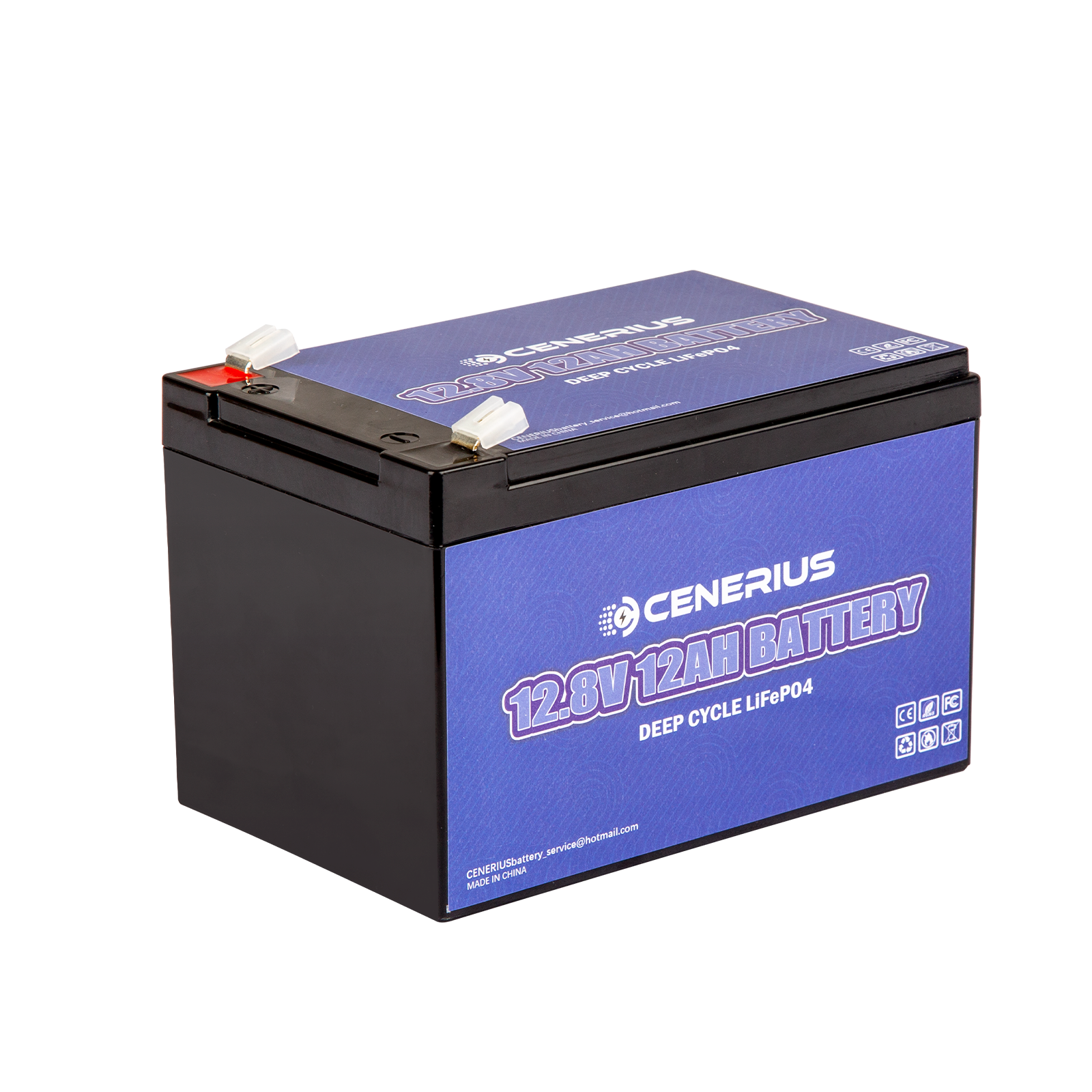 Cenerius 12V 12Ah LiFePO4 Lithium Battery with 12A BMS,153.6Wh Energy,Deep  Cycle Rechargeable Battery Up to 4000 Cycles Perfect for Solar System, UPS,  Lighting, Scooters, Fish Finders, Power Wheels,Emergency lights, 12V  routers, Small